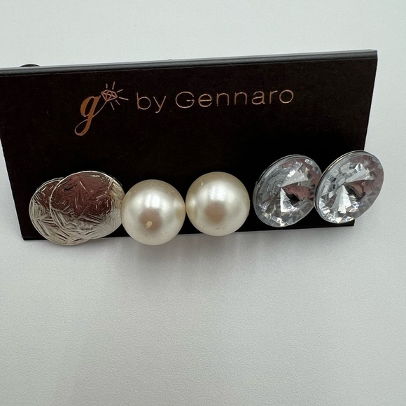 Gennaro 3 Pair Earrings Set NWT - Picture 5 of 5